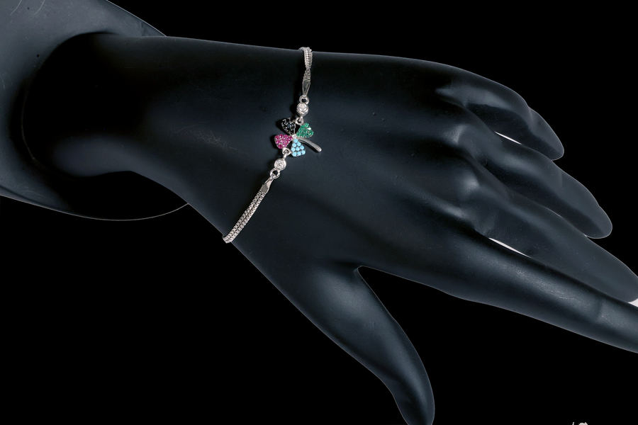 Liron Silver Çift Halkalı Bileklik